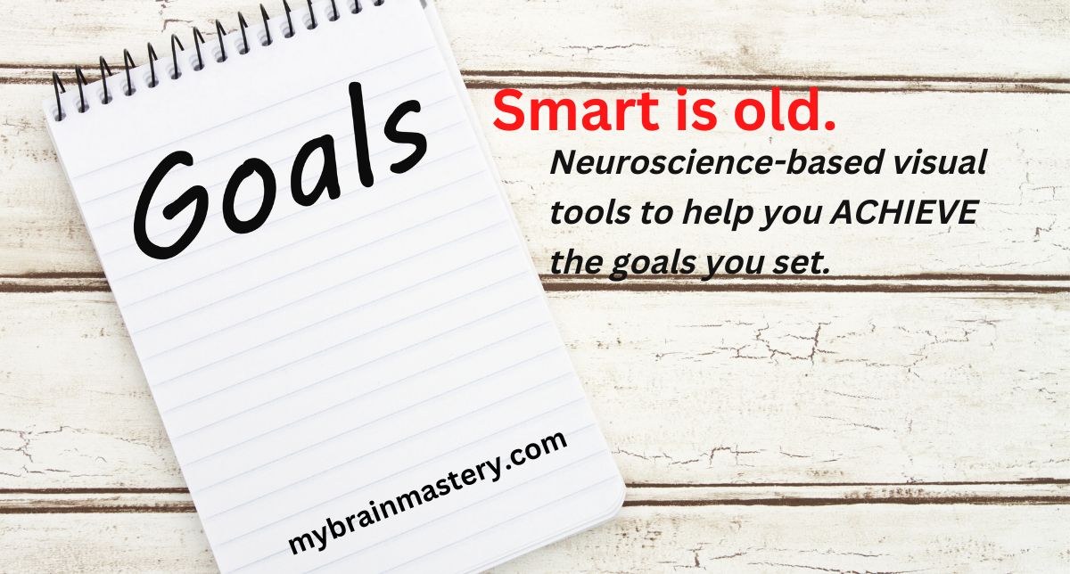 Goals. Smart is old. Neuroscience-based visual tools to help you ACHIEVE the goals you set.