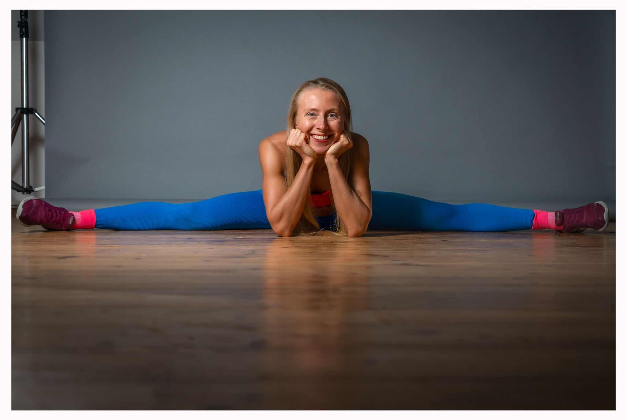 Angela, fit and active
